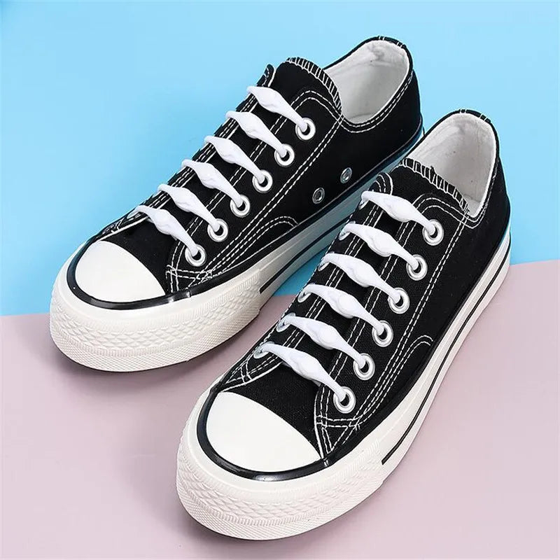 12pcs Silicone Shoelaces Round Elastic Shoe Laces Safety No Tie Shoelace For Men Women Children All Sneakers Fit Strap Shoe Laces