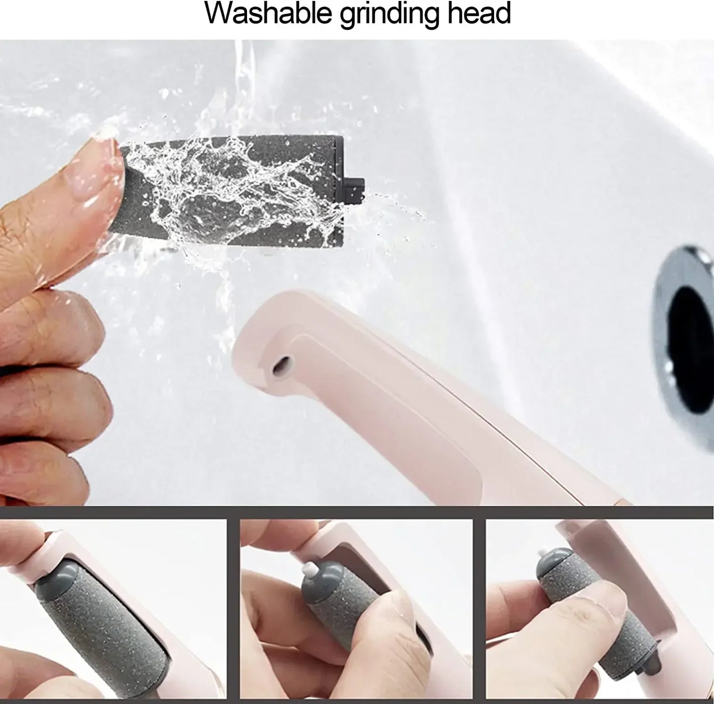Rechargeable Electric Callus Remover for Feet 、Portable Foot Callus Remover Waterproof Profess Pedicure Foot File Pedicure Tool