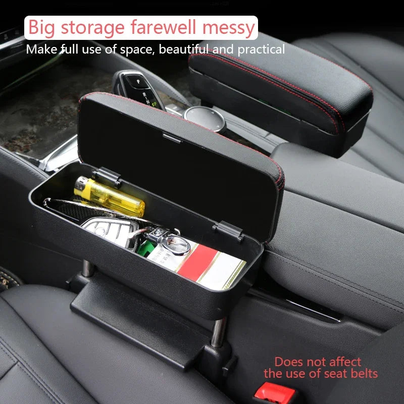 Car Armrest Box Elbow Support Adjustable Car Seat Gap Organizer Arm Rest Box for Cars Auto Accessories Armrest Cushion Universal