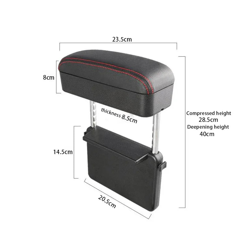 Car Armrest Box Elbow Support Adjustable Car Seat Gap Organizer Arm Rest Box for Cars Auto Accessories Armrest Cushion Universal