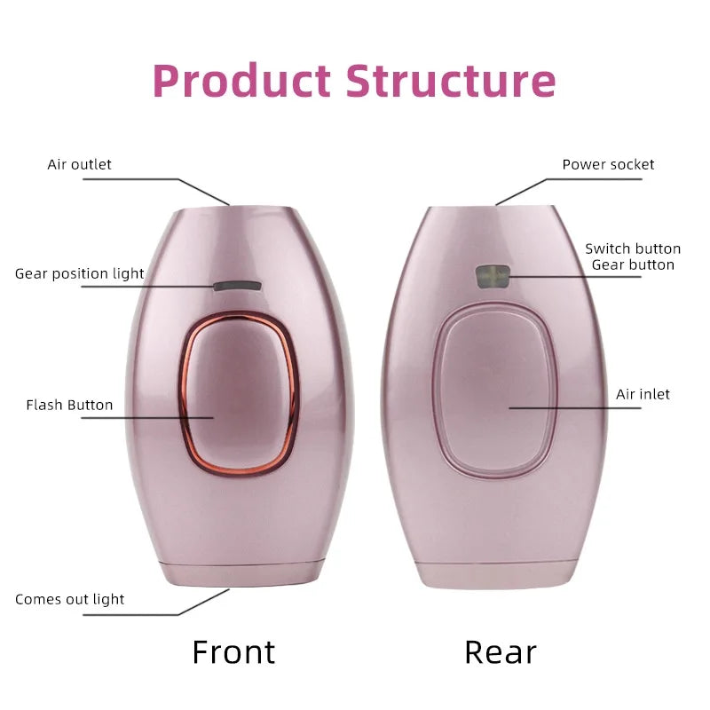 Body Bikini IPL 500,000 Flash Depilator Pulses Permanent Laser Epilator Painless For Women Hair Removal Home Use Devices