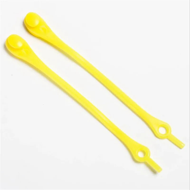 12pcs Silicone Shoelaces Round Elastic Shoe Laces Safety No Tie Shoelace For Men Women Children All Sneakers Fit Strap Shoe Laces