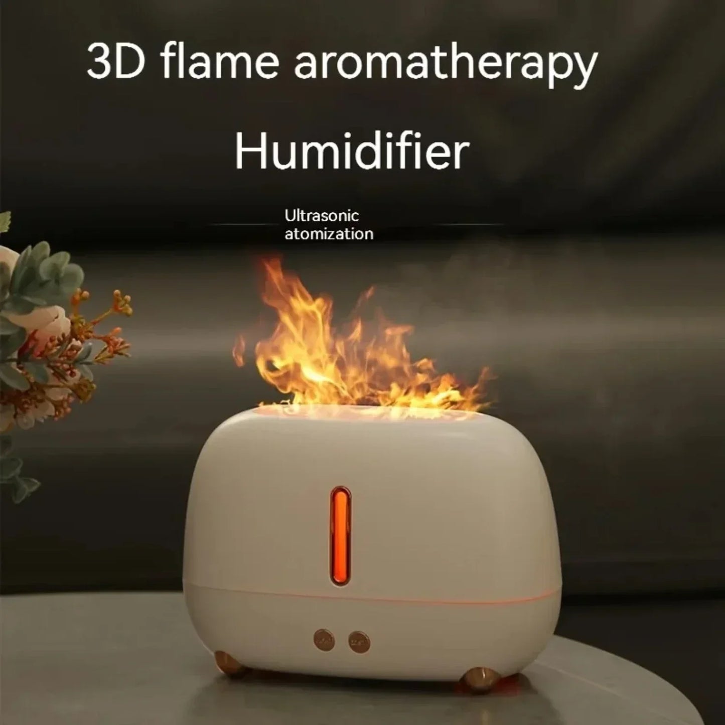 2025 New USB Essential Oil Diffuser - Flame LED Humidifier for Baby Room, Office Desk, Gift Idea