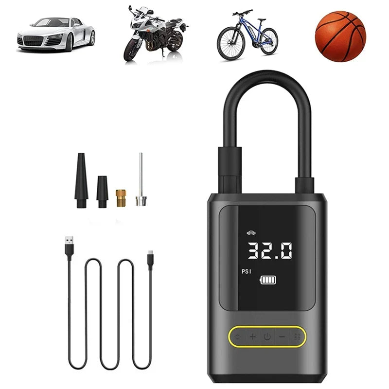 1pc Wireless Car Air Compressor Air Pump Electric Tire Inflator Pump for Motorcycle Bicycle Boat AUTO Tire Balls Inflatable