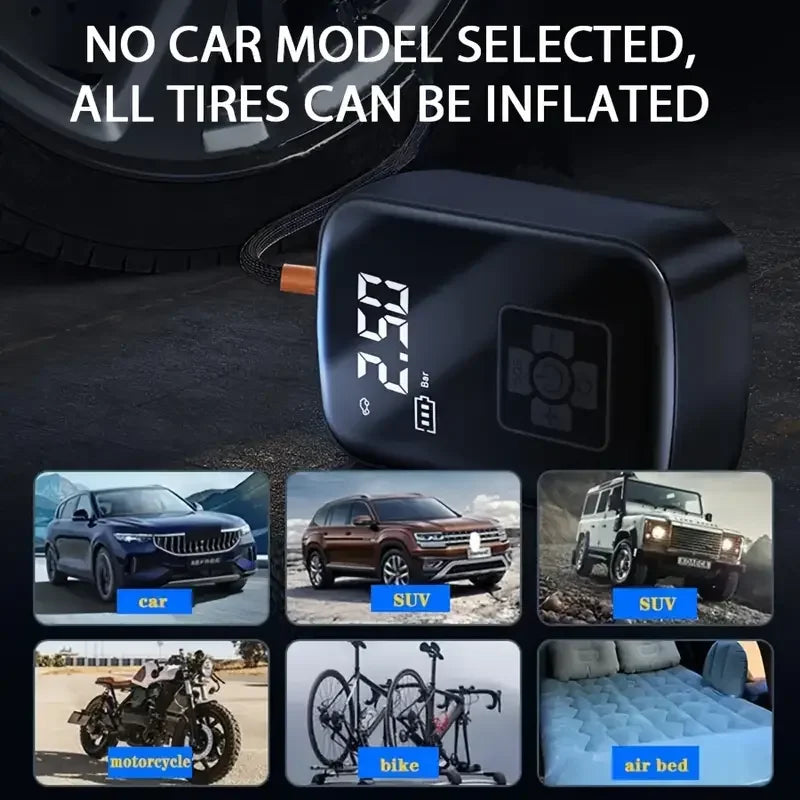 1pc Wireless Car Air Compressor Air Pump Electric Tire Inflator Pump for Motorcycle Bicycle Boat AUTO Tire Balls Inflatable