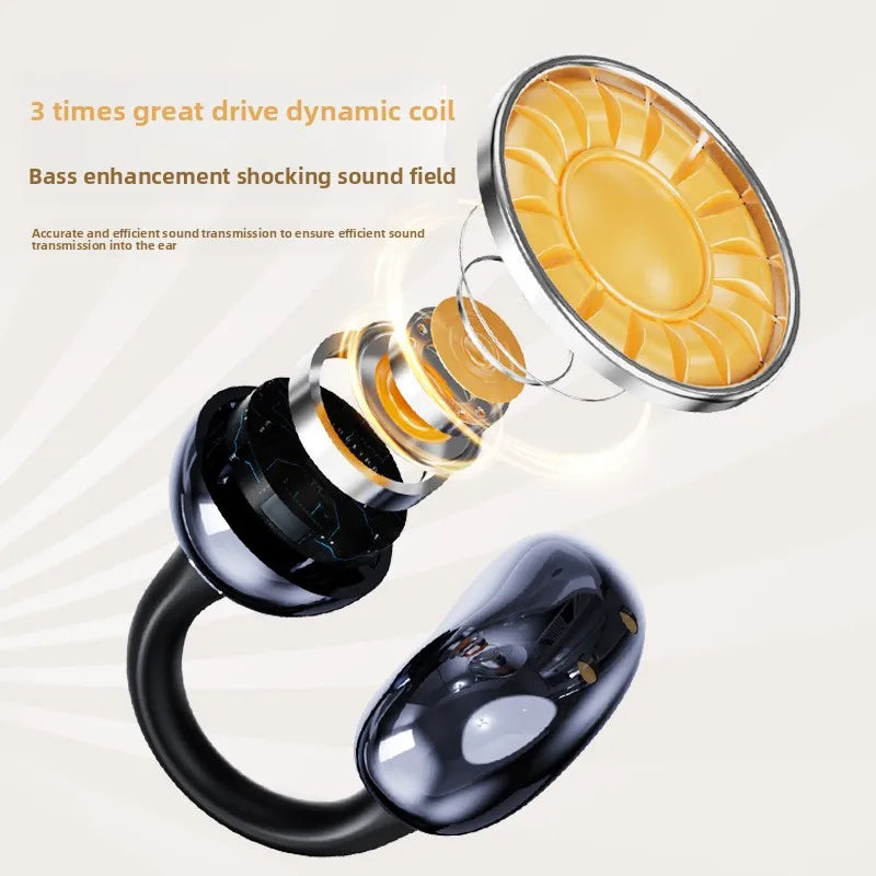 2025new arrival bluetooth headset s6 sports headset clip-on hit style non-in-ear wireless bluetooth headset