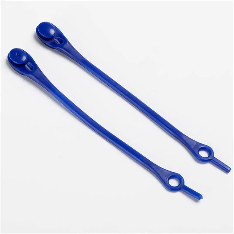 12pcs Silicone Shoelaces Round Elastic Shoe Laces Safety No Tie Shoelace For Men Women Children All Sneakers Fit Strap Shoe Laces