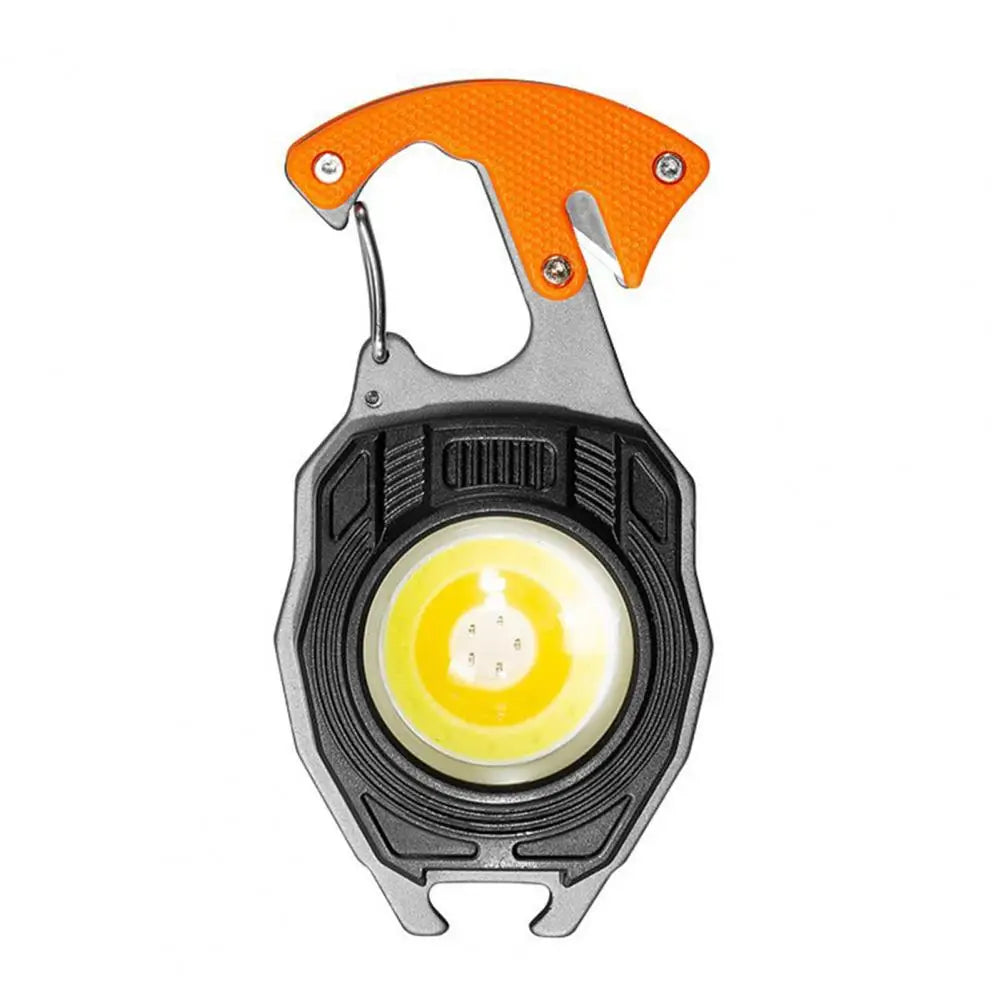 LED Keychain with Screwdrivers Bottle Opener Camping Work Light Emergency Lighting High Lumens Super Bright Mini Flashlight