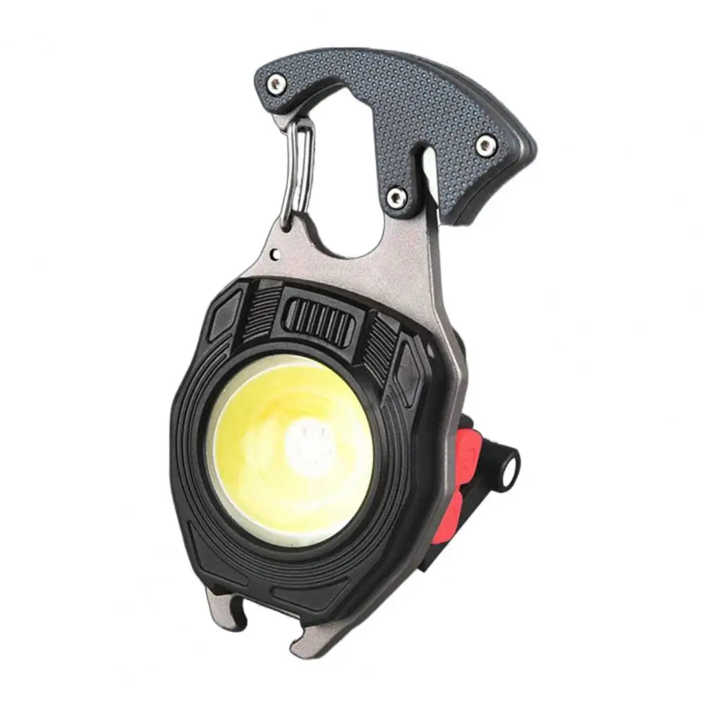 LED Keychain with Screwdrivers Bottle Opener Camping Work Light Emergency Lighting High Lumens Super Bright Mini Flashlight