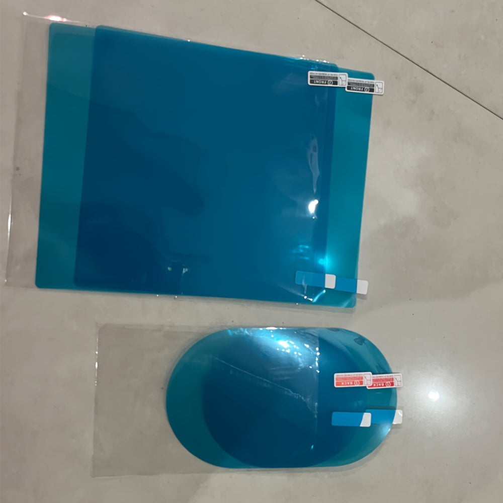 4pcs Car Rearview Mirror Films Anti-Rain Fog Waterproof PET Clear Film Accessories