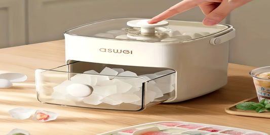48-compartment Easy Salad Utensils-top Ice Cube Machine - Large Capacity Double-layer Design, Food-grade Plastic Freezer Storage