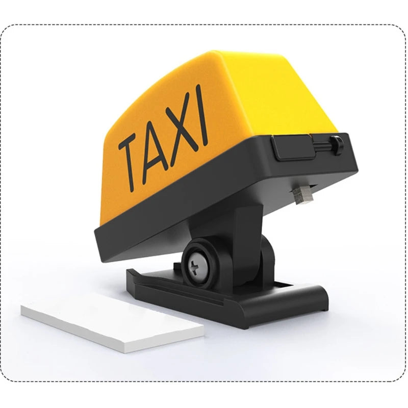 Motorcycle Decoration Modified Light Adjustable Handle Helmet Light USB Rechargable Warning Taxi Box Sign LED Lamp