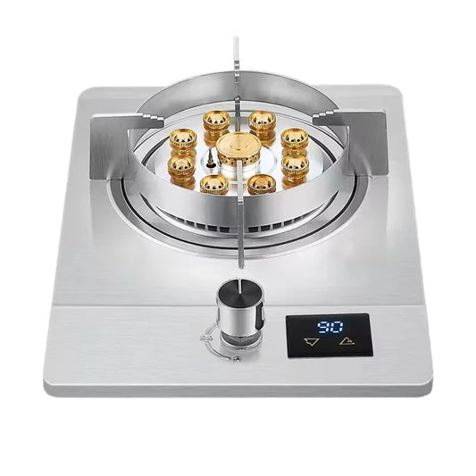 Spot wholesale gas stove explosion single nine guns intelligent timed stove stove household
