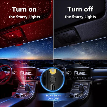 45W 5 In 1 Car Charger With Retractable Cable&amp; Air Freshner USB/Type C Aroma Starlight Car Adapter USB/Type C PD3.0 For Phone