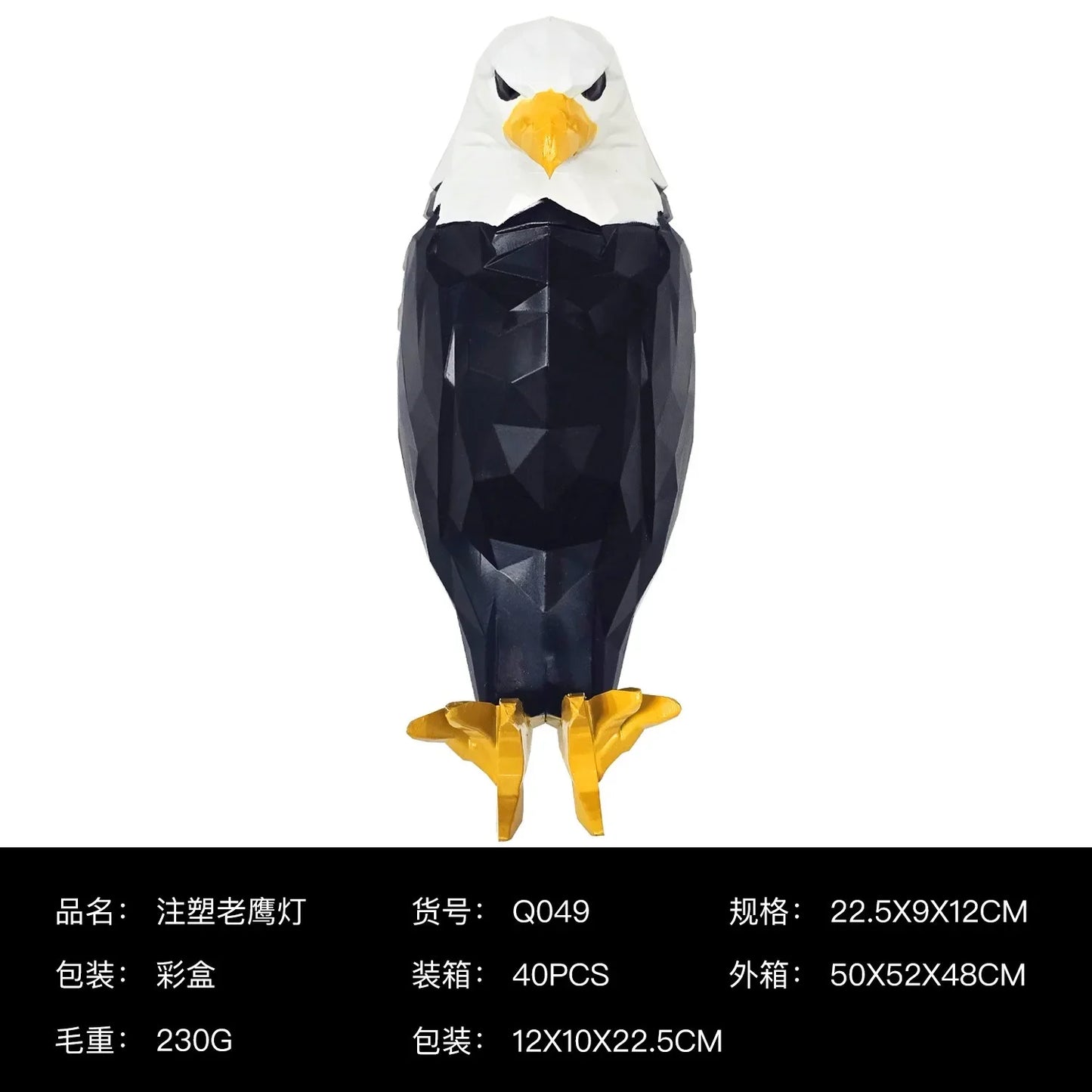 3D Wall Lamp Eagle Shape Projector Modern Creative Atmosphere Lamp Light 3D Print Body Animal Lighting Lustre Halloween Christma