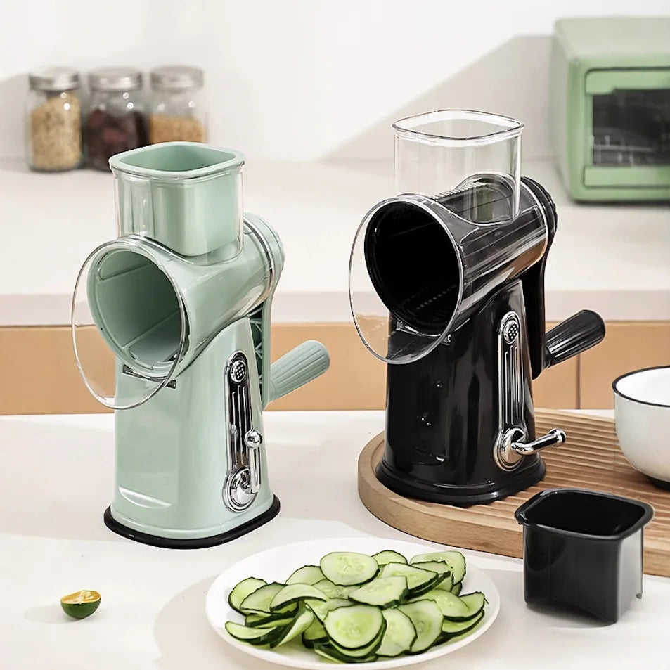 Popular multi-functional shredding and slicing, shredding and cutting machine, potato and radish hand-crank roller, vegetable cu