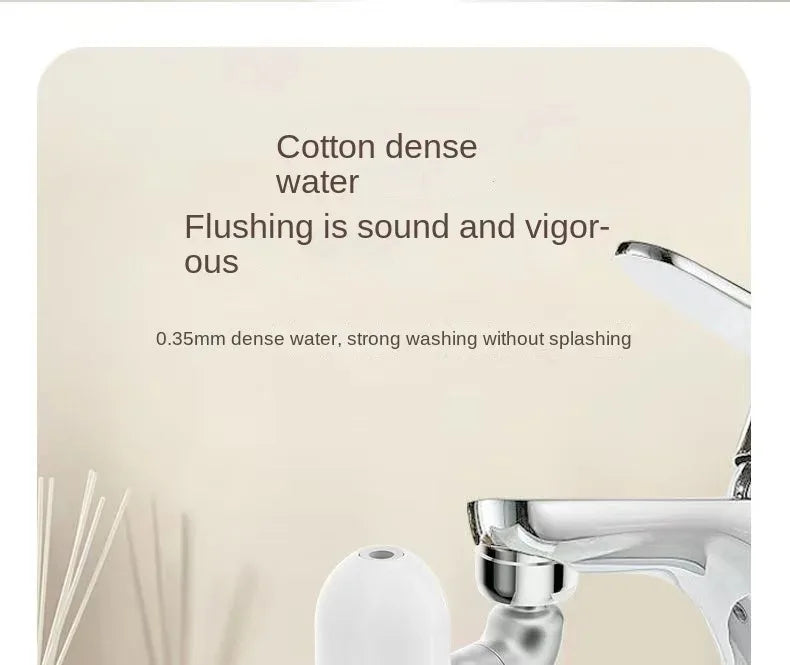 Universal swivel faucet extender Multi-function anti-splash adapter Face wash foaming filter basin water nozzle