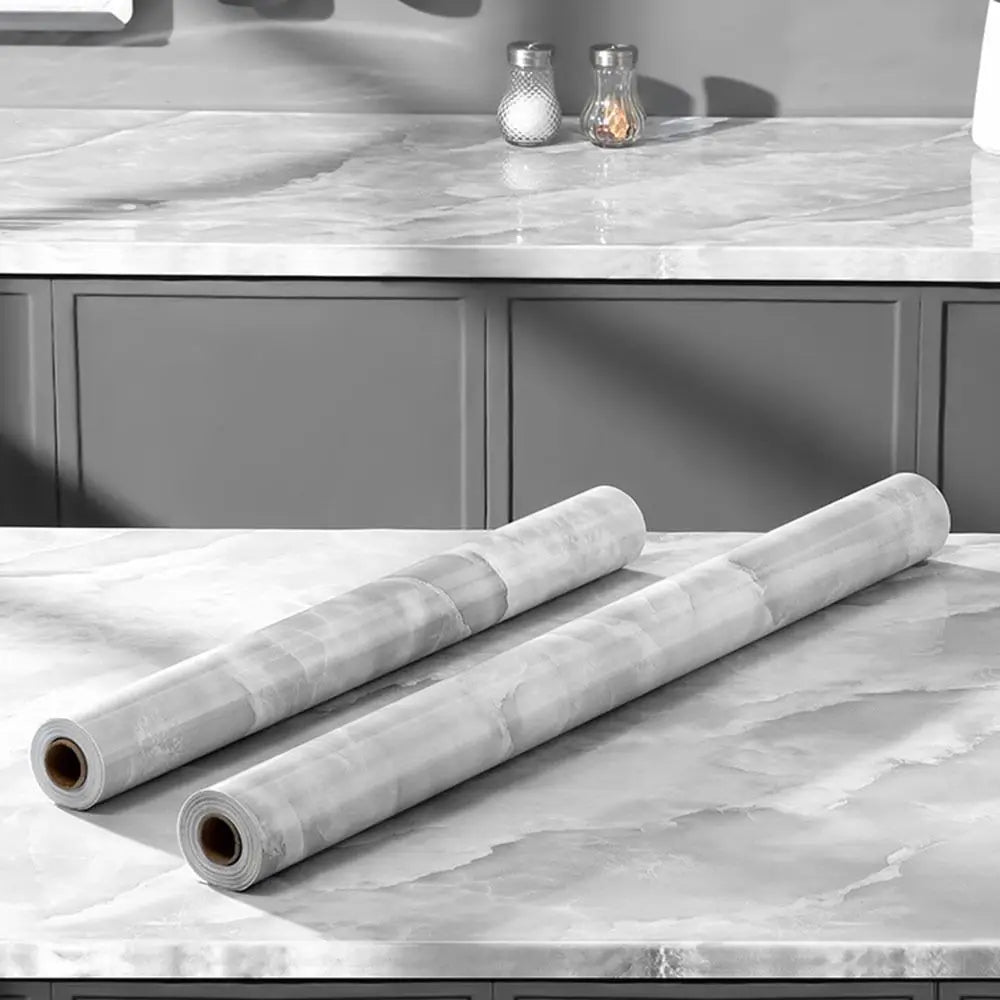 60cmx2m Kitchen Countertop Wall Stickers Oil-proof Waterproof Tile Wallpaper Self-Adhesive Heat-resistant Stove Renovation Film