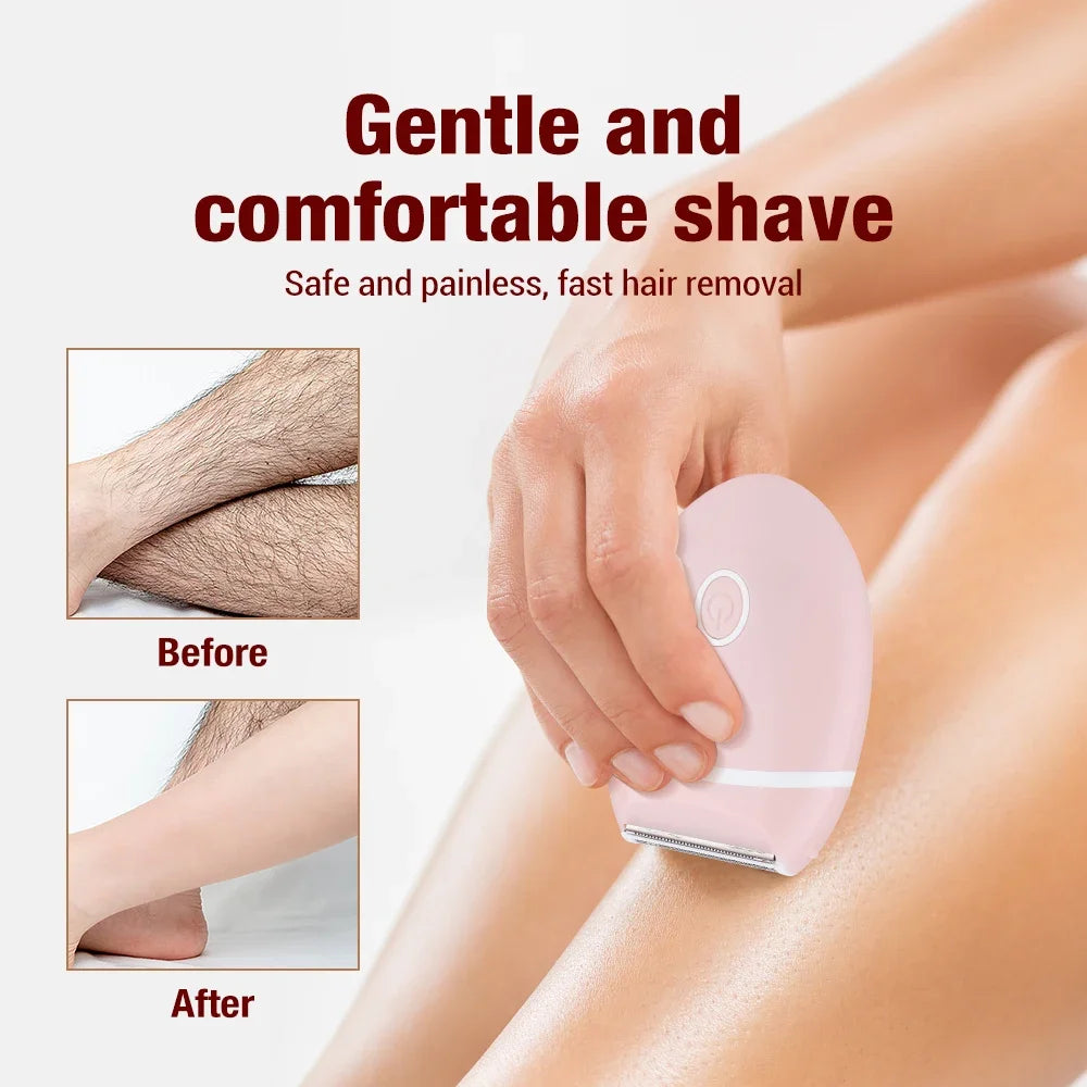 Mini Electric Shaver for Women Painless and Safe Leg Hair Shaving/Arm Hair/Underarm Hair/Intimate Area Trimmer Women's Exclusive