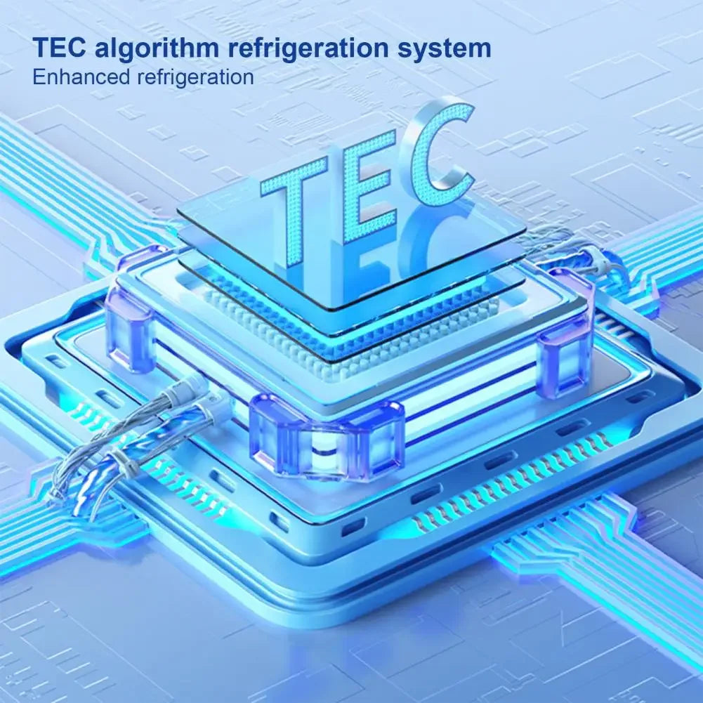 X91 Mobile Phone Semiconductor Cooling Fan Radiator 3 Gears Adjustable Back-clip Game Cooler for IOS Android PUBG Cool Heat Sink