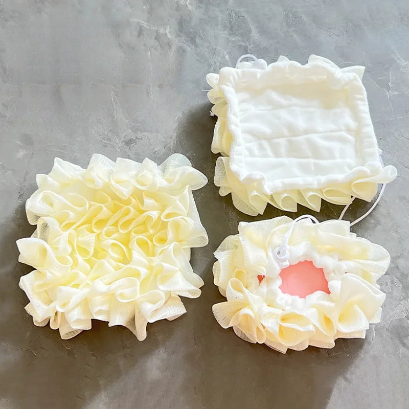 Bath Sponge 2 In 1 Body Sponge With Soap Pouch Multifunctional Bathroom Accessories For Skin Care Daily Use Travel Spa
