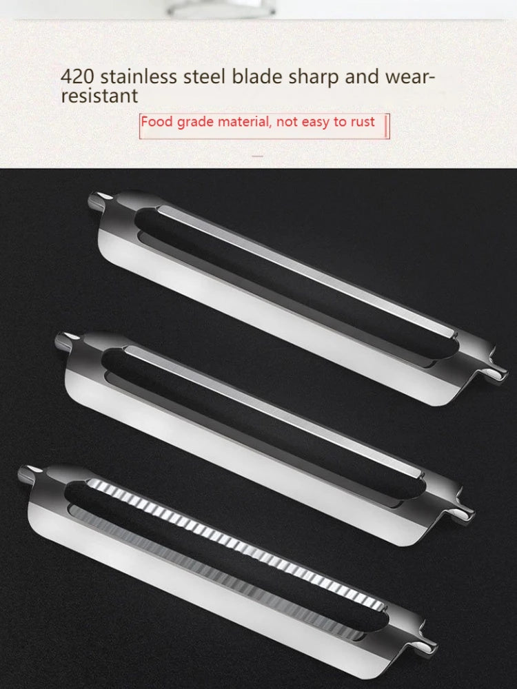 3 In 1 Multifunctional Peeler Vegetable Fruits Peeler Shredded Peeling Artifact Household Kitchen Tool Accessories