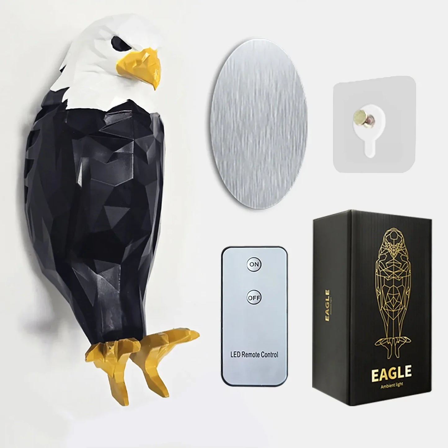 3D Wall Lamp Eagle Shape Projector Modern Creative Atmosphere Lamp Light 3D Print Body Animal Lighting Lustre Halloween Christma