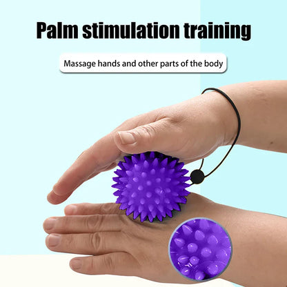 1PC Hand &amp; Foot Relaxation Massage Ball; Soft Thorn Grip Enhancing Rehabilitation Tool