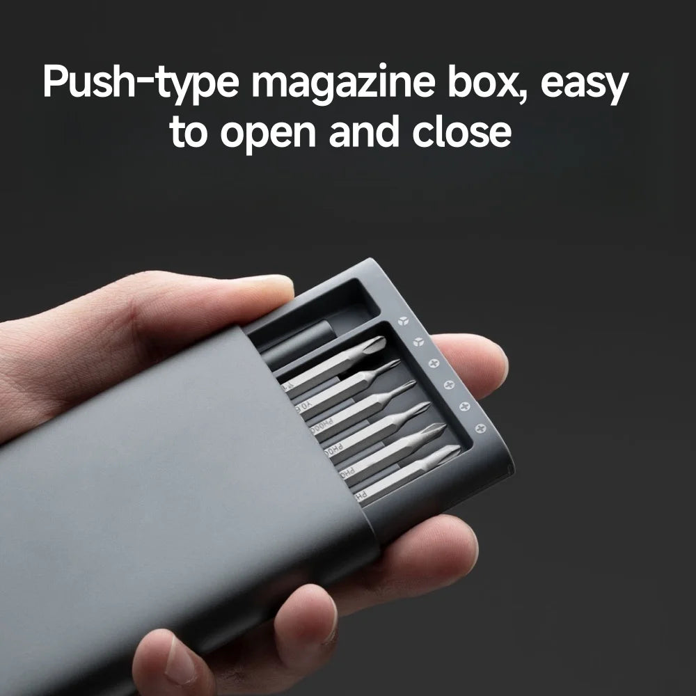 Xiaomi Mijia Precision Screwdriver Set Household Multi-function Repair Disassembly Tool Magnetic Suction Head Aluminum Alloy Box