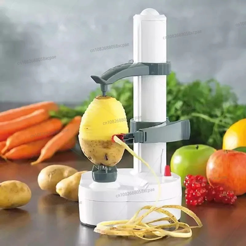 Automatic Electric Spiral Apple Peeler Machine with Cutter Slicer for Fruit Potato Battery