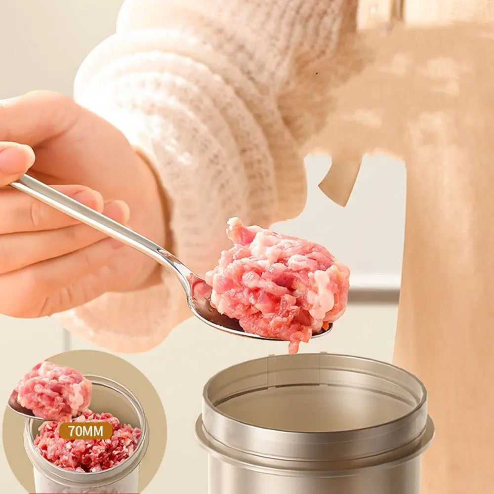 ठूलो क्षमताको म्यानुअल ससेज मेकर हेभी ड्युटी फूड-ग्रेड मासु स्टफर किट ४ वटा स्टफिङ ट्यूबहरू सहित ठाडो ससेज फिलिंग उपकरण