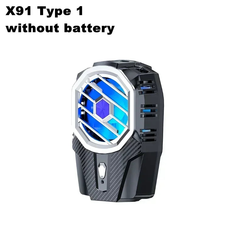 X91 Mobile Phone Semiconductor Cooling Fan Radiator 3 Gears Adjustable Back-clip Game Cooler for IOS Android PUBG Cool Heat Sink