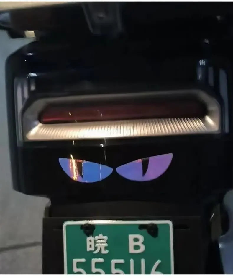3D Devil's Eye Luminous Stickers, Motorcycle Helmets Sticker, Night Light Decor,Car Reflective Stickers, Stickers for KTM, Honda