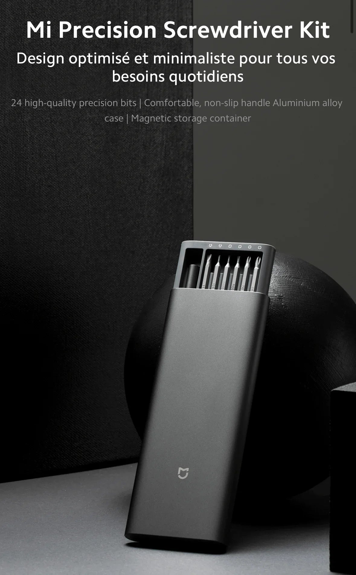 Xiaomi Mijia Precision Screwdriver Set Household Multi-function Repair Disassembly Tool Magnetic Suction Head Aluminum Alloy Box