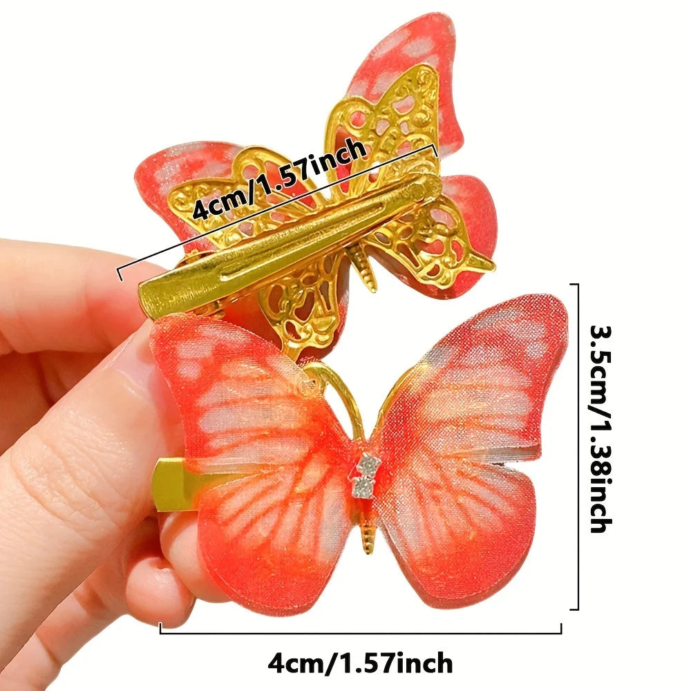 12/24/48pcs Sweet Butterfly Hair Clip Cute and Easiest for Match