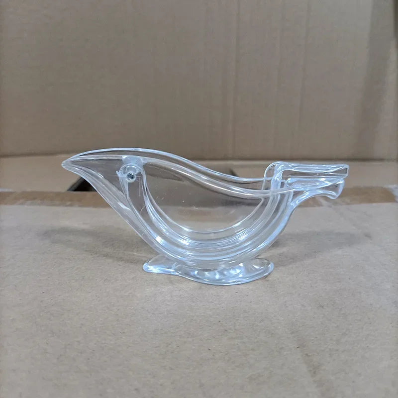 म्यानुअल लेमन स्क्विजर, एक्रिलिक म्यानुअल लेमन स्लाइस स्क्विजर, बर्ड लेमन स्क्विजर पोर्टेबल पारदर्शी फल जुसर