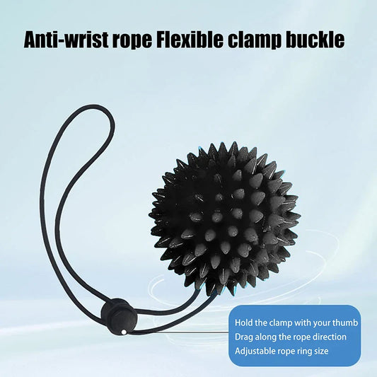 1PC Hand &amp; Foot Relaxation Massage Ball; Soft Thorn Grip Enhancing Rehabilitation Tool