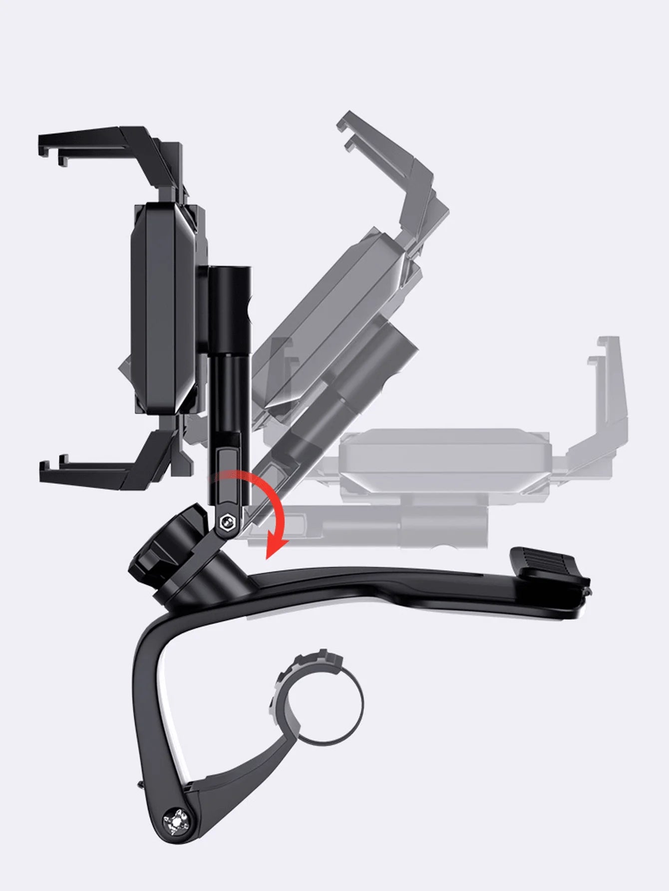 Universal 360° Rotating Dashboard Phone Holder - Hidden Parking Tag Slot, HUD Navigation-Optimized