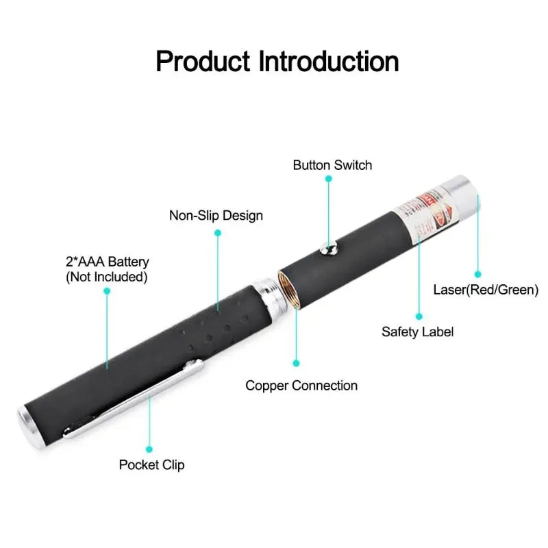 ‌Compact Laser Pointer & Flashlight Combo – Perfect Cat Gift