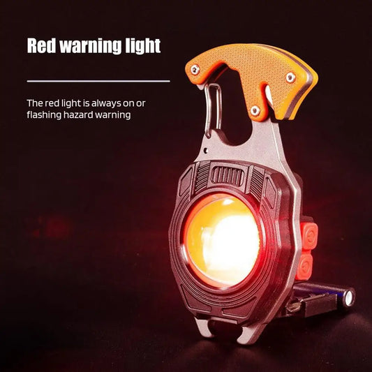 LED Keychain with Screwdrivers Bottle Opener Camping Work Light Emergency Lighting  High Lumens Super Bright Mini Flashlight