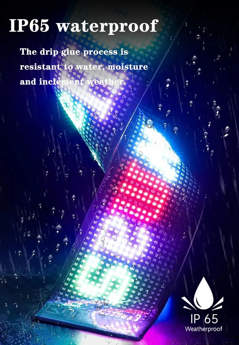 Demon Eyes Car LED Logo APP LED Matrix Pixel Panel Night Light DIY Programmable Flexible LED Display for Car Truck Accessorie