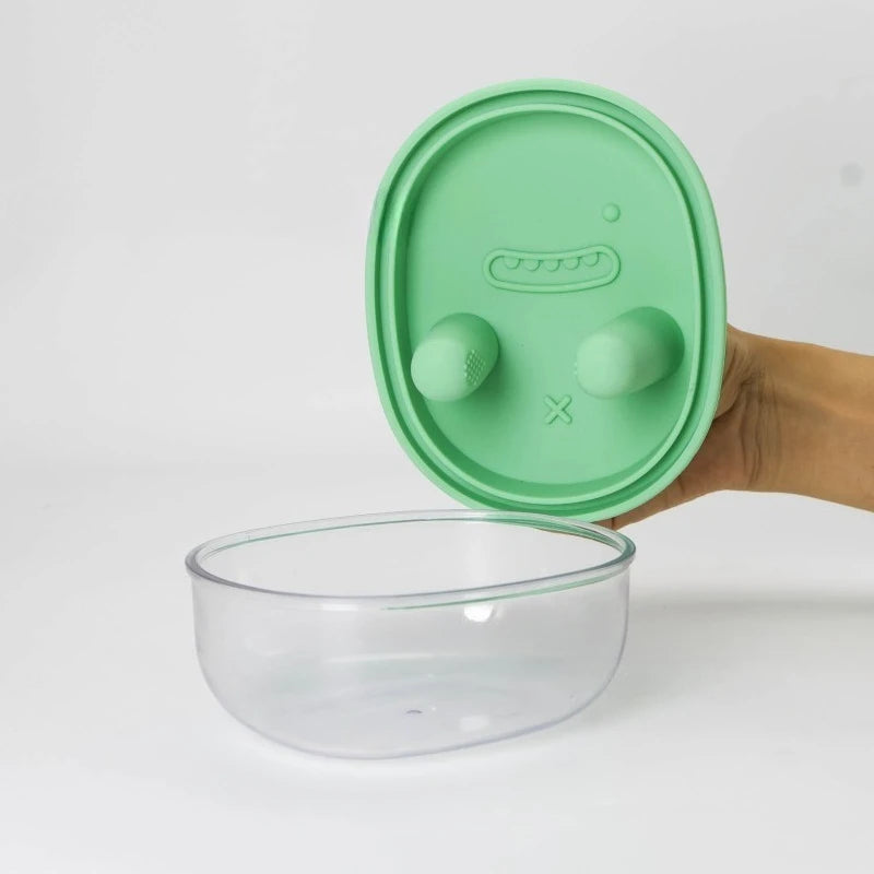 पोर्टेबल क्याम्पिङ कुकी स्न्याक भण्डारण बक्स बहुकार्यात्मक बाहिरी सिलिकन ढक्कन नन-स्टिक घरेलु भान्सा भण्डारण आयोजक