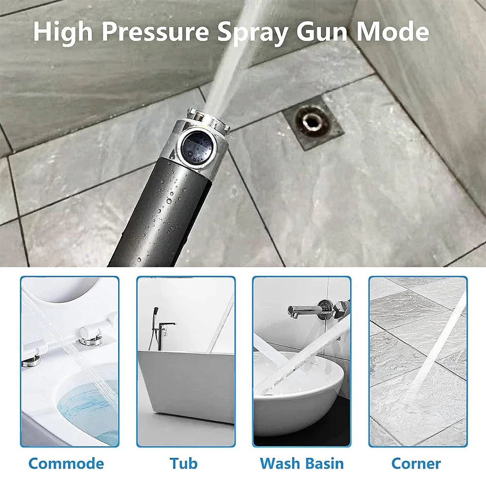 3 Modes Handheld Shower Head Filter Powerful Massage Spa High Pressure Water Saving Showerhead with ON/OFF Switch for Bathroom