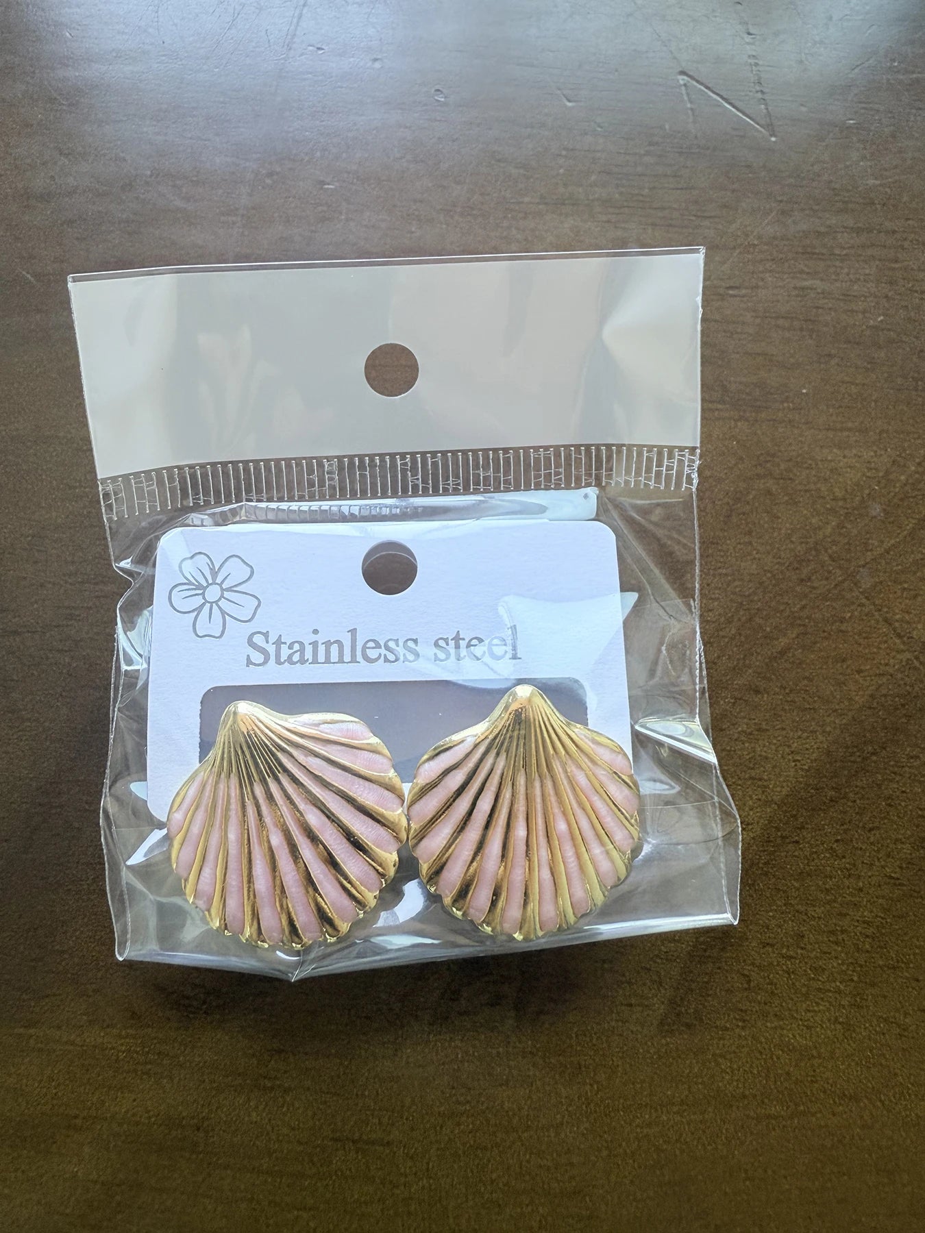 Creative Arc Fan-Shaped Stud Earrings, Stainless Steel Simple Unique Luxurious Drip Design, Casual Style, All Seasons