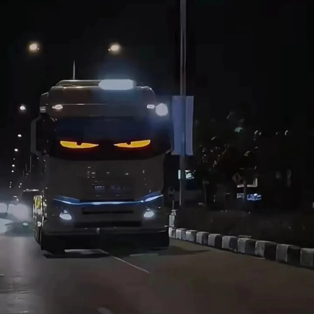 Demon Eyes Car LED Logo APP LED Matrix Pixel Panel Night Light DIY Programmable Flexible LED Display for Car Truck Accessorie