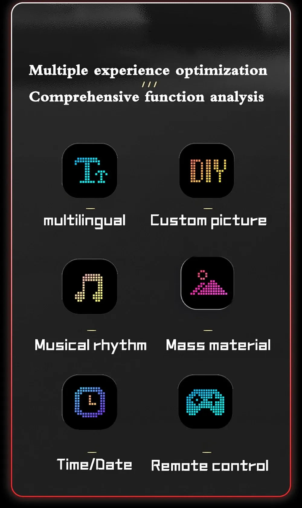 Demon Eyes Car LED Logo APP LED Matrix Pixel Panel Night Light DIY Programmable Flexible LED Display for Car Truck Accessorie