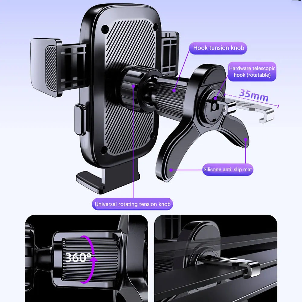Car Phone Holder Gravity Stand for iPhone Xiaomi Samsung Car Mobile Support for Dashboard Windshield Air Vent Phone Mount
