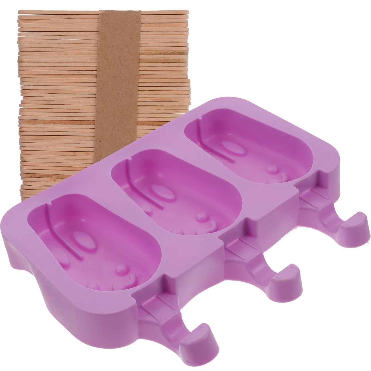 1Set Silicone Ice Cream Mold Rabbit Shape Creative Cream Maker Multi Use Silicone Mold for Ice Pop