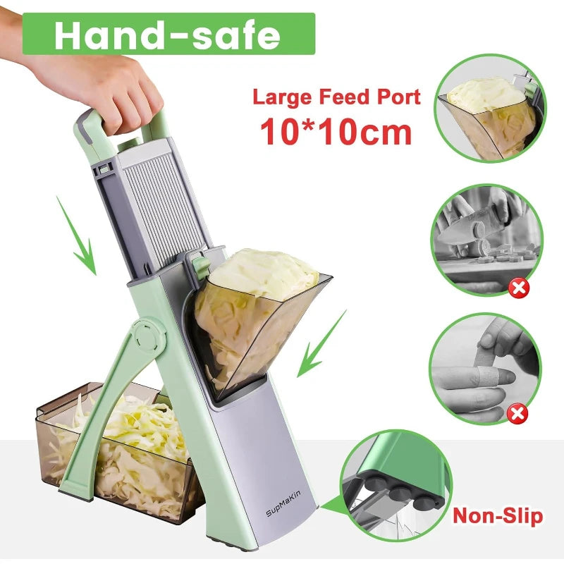 Multifunctional Vegetable Cutter Slicer Grater Manual Kitchen Shredder Slicing Tool Household Food Chopping Gadget Mandoline