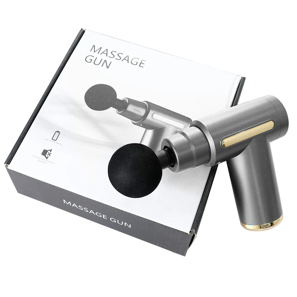 Mini Fascia Massage Gun Powerful Mini Deep Tissue Massage Gun for Muscle Recovery & Pain Relief with 4 Attachments